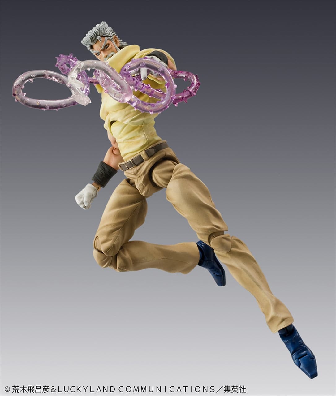 Jojo no Kimyou na Bouken - Stardust Crusaders - Hermit Purple - Iggy - Joseph Joestar - Super Action Statue (#17) (Medicos Entertainment) - Image 3