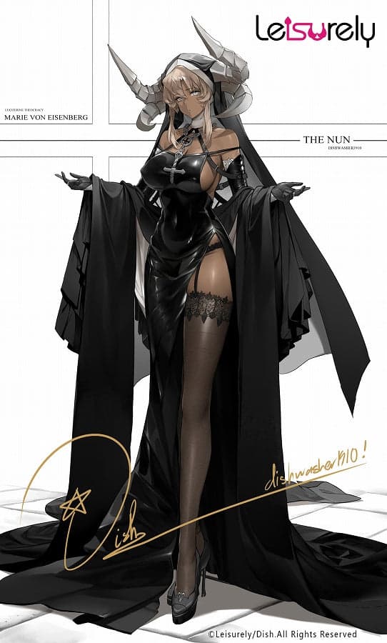 Original - Black Nun - EX Ver. (Leisurely, Dish) - Image 6