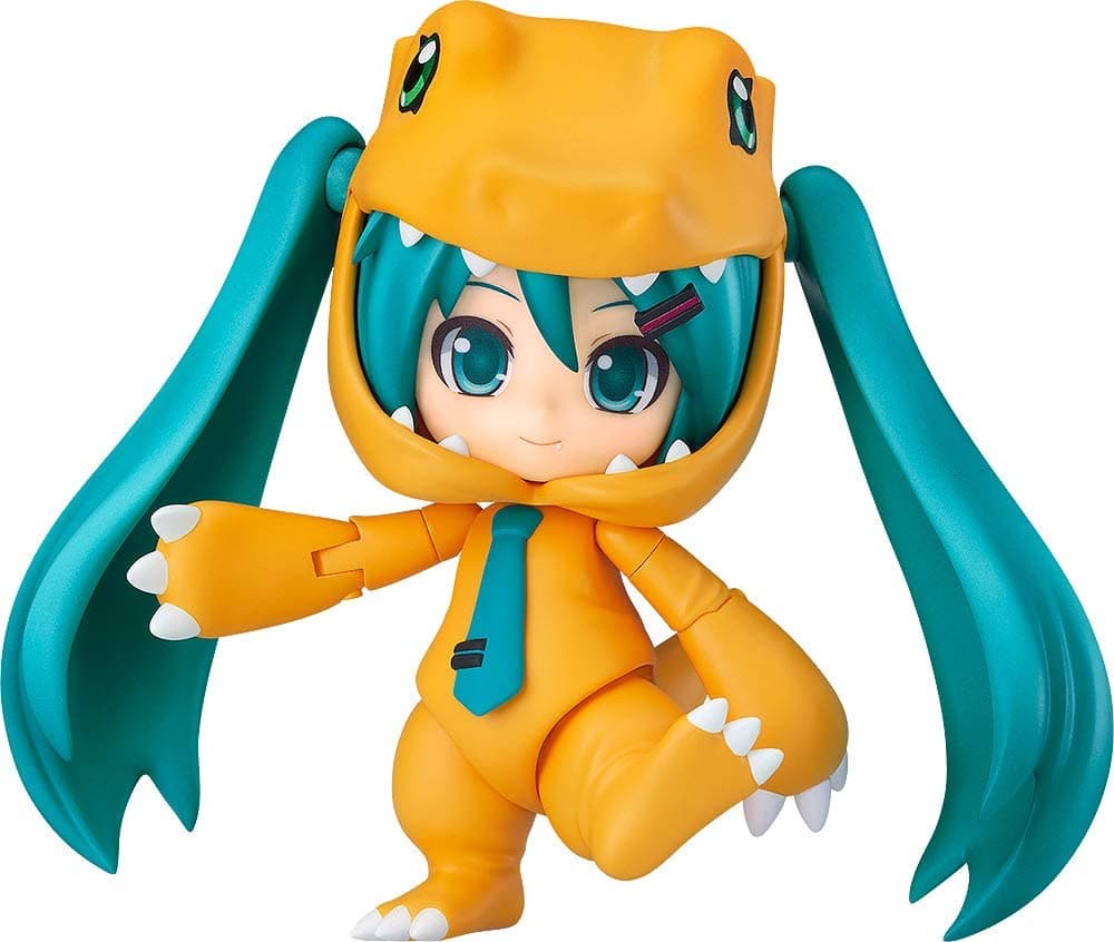 Digimon Adventure - Vocaloid - Hatsune Miku - Nendoroid (#1439) - Kigurumi Agumon Ver. (Good Smile Company, Plex)