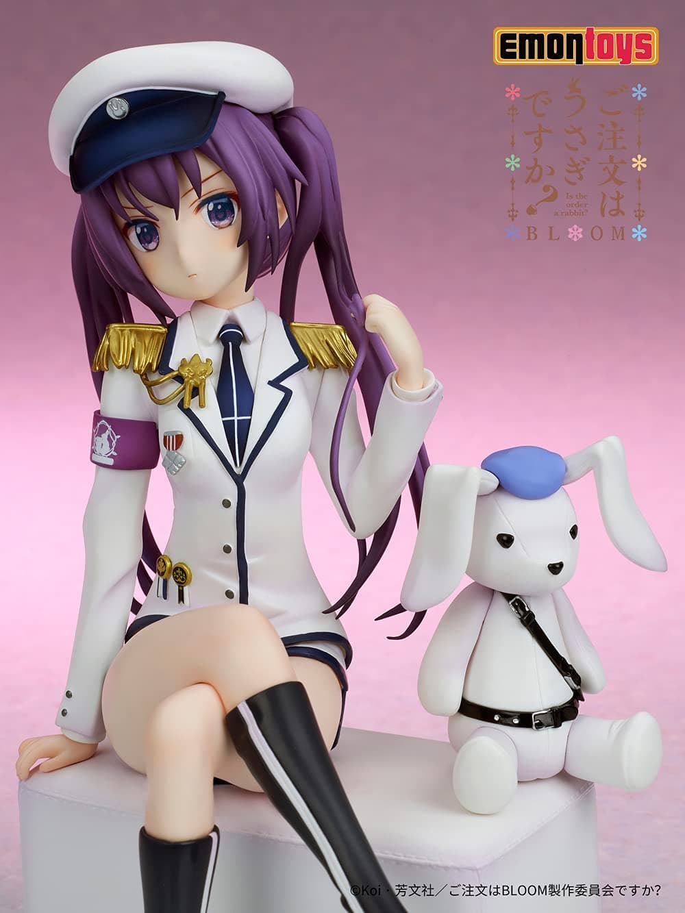 Gochuumon wa Usagi Desu ka? Bloom - Tedeza Rize - 1/7 - Gunpuku Ver. (Emontoys) - Image 4